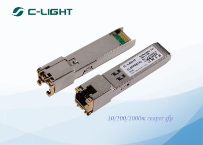 China Cobre compatible de Cisco del transmisor-receptor de la fibra del RJ45 SFP para la transmisión en venta