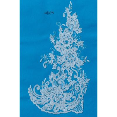 China Viable embroidery designs fabric designs/pattern embroidery flower lace/wedding dress lace for sale