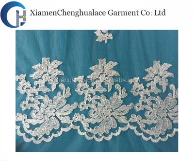 China Sustainable Newest Design High Quality Wedding Embroidery Lace Fabric for sale