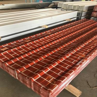 China Traditional Zinc Coated Color Prepainted Galvanized Corrugated Metal Roofing Steel Sheet for sale