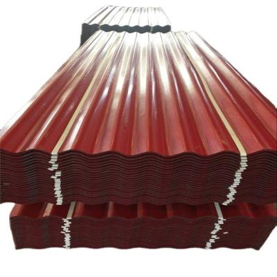 China Fireproof Corrugated Steel Corrugated Color Coated Metal Roof Tile Roof for sale