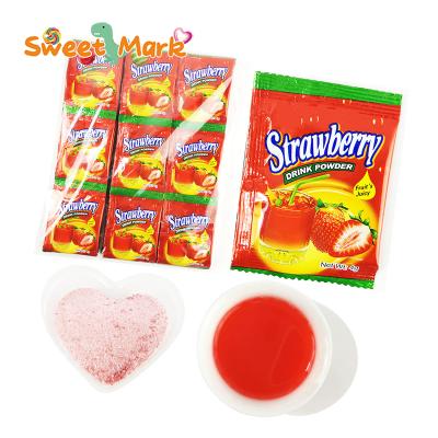 China Natural Hot Sale 4g ​​Strawberry Flavor Fruit Drink Powder for sale