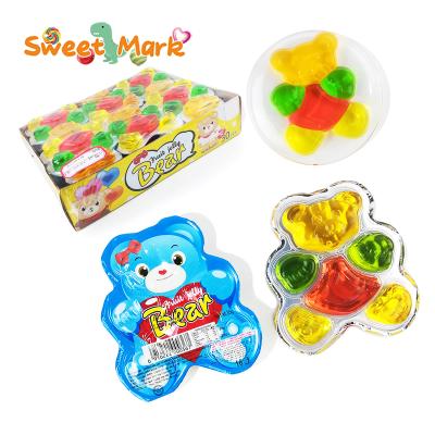 China Natural Wholesale Bear Shape Fruit Flavor Jelly Candy In Box for sale