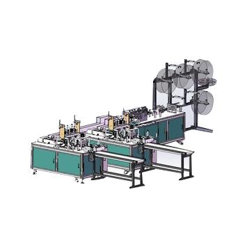 China Factory Head Tape Semi Automatic Face Mask Making Machine New Product 2020 1 YEAR Multifunctional Nonwoven Fabric Plants for sale