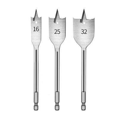 China Wood Drilling Tri-Point Hex Shank Spade Flat Wood Drill Bit for Fast Drilling and Wood Clean for sale