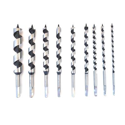 China Wood Drilling Deep Hole Drill Bit Hex Shank Double Twist Fluted Wood Timber Auger Drill Bit Twist Drill Bit for sale