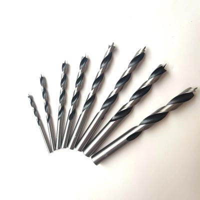 China Wood Drilling Factory Direct High Carbon Steel Wood Brad Point Drill Bit 3-10MM Center Point And Stopper Perfect For Wood Precision Drill for sale