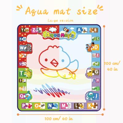 China Cognitive Educational Drawing Toys Educational Gifts Toys Baby Playing Water Doodle Drawing Mat Children Play Magic Mat For Toddlers for sale