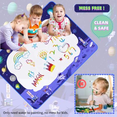 China Educational Toys Gifts Glow in Dark Doodle Mat Kids Sprinkle Doodle Drawing Protection Mat Gift Toy Aqua Magic Board Set for Toddlers for sale