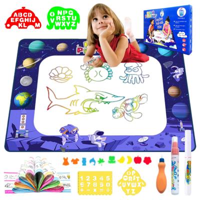 China Big Size Aqua Magic Water Drawing Mat Plastic Magic Water Coloring Painting Set Toys Children Gifts Educational Aqua Magic Water Drawing Mat for sale