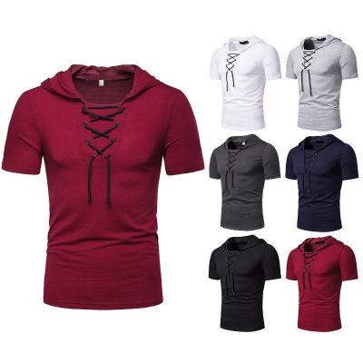 China Anti-wrinkle 2021 season new design summer fitness casual mesh T-shirt hoodie sports men's casual breathable simple for sale