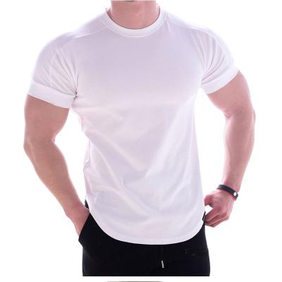 China Custom Anti-Wrinkle 2021 New Arrivals Logo Sport Man Workout Shirts Gym Dry Fit T-Shirt For Men for sale