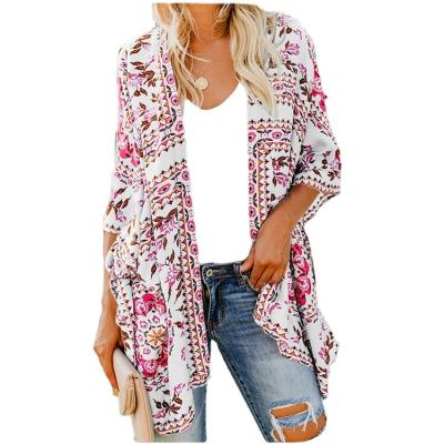 China New Season Spring Women's Jacket Coat Breathable Women Fashion Ethnic Printing Women's Cardigan Jacket for sale