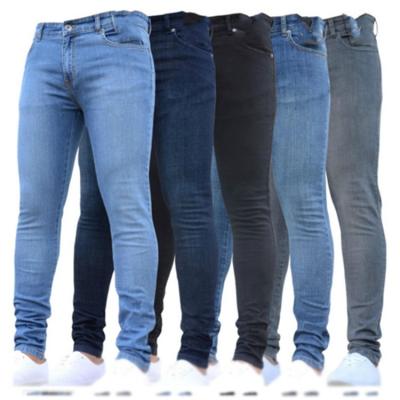 China 2021 wholesale cheap latest design denim pants cotton breathable multicolor men skinny plus size jeans trousers for sale