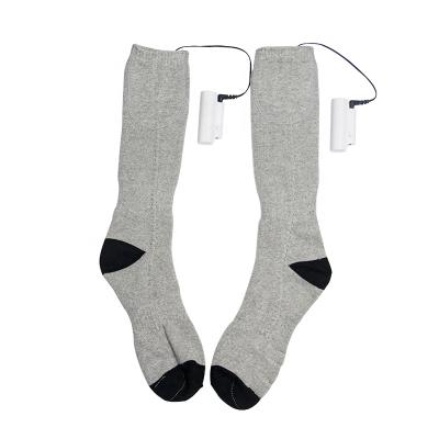 China Custom Brand Temperature Control Sporty 3.7V Rechargeable Heated Socks For Outdoor Sports Warm Socks for sale