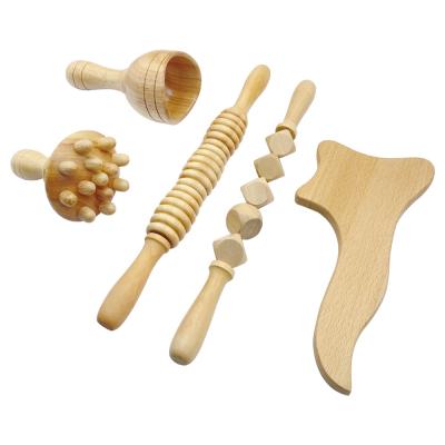 China Wooden Massage Body Massage Anti Cellulite Paddle Massager Wood Therapy Massage Tools Gua Sha Tools for sale