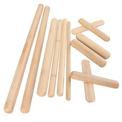 China Smooth solid eco-friendly bamboo massage stick bamboo massager set with high quality for sale