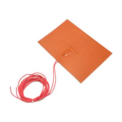 China Industrial Flexible Hotels Silicone Heating Pad Heater For 3D Printer for sale