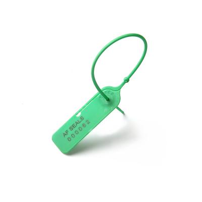 China Plastic Security Seals Tamper Proof Barcode Disposable Security Container Cargo Plastic Seals China Manufacture High Security Serial Number Pull Tight for sale