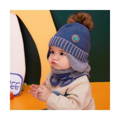 China Winter COMMON Warm Kid Cotton Age 0-6 Color Fashion Knitting Hat for sale