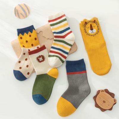 China QUICK DRY Mix Sporty Baby Cotton Winter Fun Boy Cute Tube Socks For Boy Age 3-12 for sale