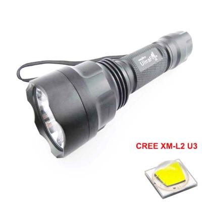 China UltraFire C8 1xCREE XM-L2 U3 1800lm SMO LED OP Flashlight Camping (1 x 18650) for sale