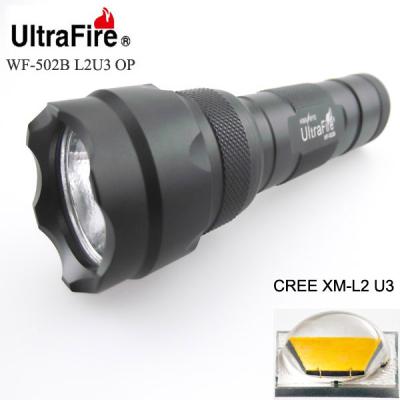 China UltraFire 502B 1xCREE XM-L2 U2 1400LM 1-Mode LED Camping Flashlight/OP Torch (1 x 18650) for sale