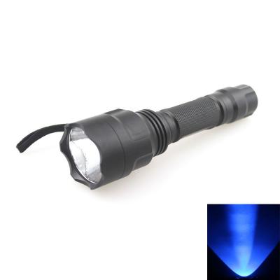 China Emergency Blacklight for Pets C8 365nm Detection Inspection Torch Violet Flashlight 5W 365nm Ultra UV Spot Detector (1x18650) for sale