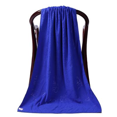 China 200g/m 80*180cm QUICK DRY Pure Color Microfiber Bath Towel Pure Polyester Bath Towel for sale