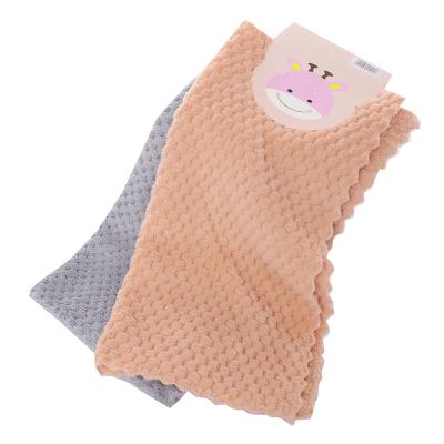 China 25*25cm Microfiber Pineapple Grill Cloth Cleaning Cloth Towel Kitchen Viable Customizable Cleaning Cloth for sale