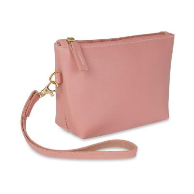 China HZB-22 Lady Leather Essentials Makeup Pouch Toiletry Bag Make Up Pouch Women Stylish Travel Bag Cosmetic Makeup Bag for sale