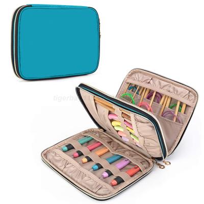 China Sustainable Crochet Hooks Kit Travel Bag Circular Knitting Needle Storage Bag MXD-07 for sale