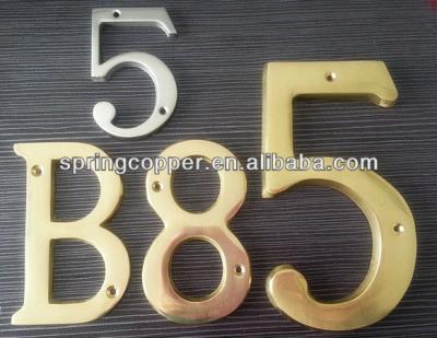 China Europe Brass Die Casting Product Brass Letters And Numbers for sale