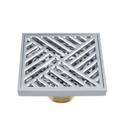 China Modern Super Hot Selling Bathroom Floor Drain Brass Shower Gold Sink Waste With Filter for sale