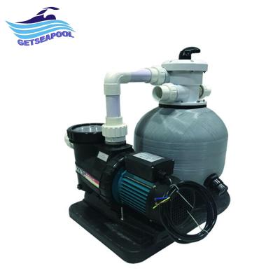 China Villa Swimming Pool Pool Filter Top Mounted Silica Sand Filter With Combo Pump for sale