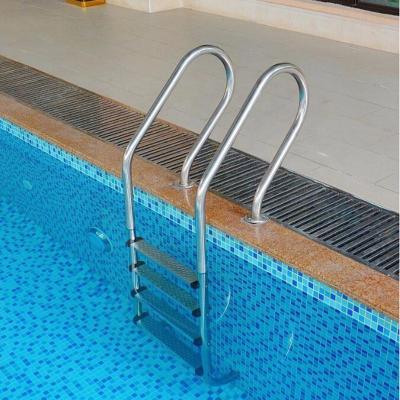 China Pedal Anti-Skid Pedal With Mat Wholesale Price SF Durable Stainless Steel Ladder For Swimming Pool for sale