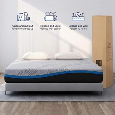 China From Taiwan factory directly sale foldable special shape cut 2 layer memory foam design 12 inch mattress for sale