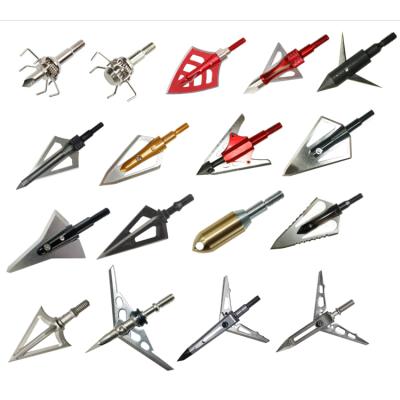 China Hunting HOOYI Archery Arrow 100grain Broadhead Arrow Hunting Tips Screw Arrow Broadheads Blades for sale