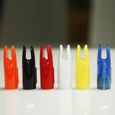 China TIR Identification 6mm Archery Arrow Nock 7mm 8mm Glue On Outsource Target Practice Arrow Tips For Arrow Tail for sale