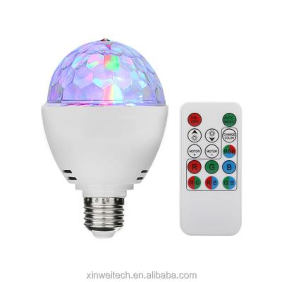 China 2022 Moden Amazon Pop Triggered 10W E27 Party MINI LED RGB Light Disc Bulb Lights Lamp for sale