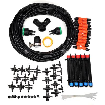 China Easy Installation China 25m Adjustable Micro Drip Irrigation Kit Factory Water System for sale