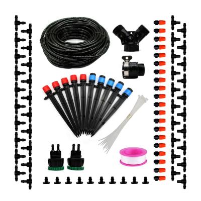 China Easy Installation 25m Micro Drip Irrigation Gardening System Equipment With Adjustable Mist Nozzles for sale