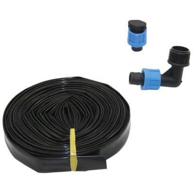 China Water Saving Fertilizer Saving 2021 High Quality Labor Saving Thickness Drip Irrigation Tape With Flat Droppers for sale