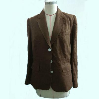 China 100% Breathable Canvas Ladies Straight Blazer Jacket Women Suits for sale