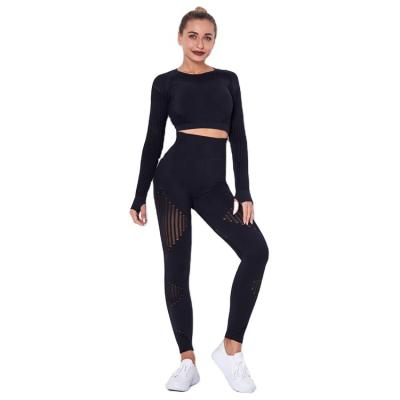 China Wholesale High Quality Active Wear Breathable Work Out Set Women Gym Wear Sports Bra Legging Yoga Set Routine Wear for sale