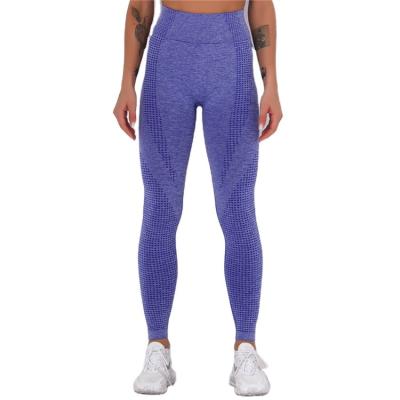 China Breathable Purple Sapphire Blue High Waist Butt Cyan Lift Yoga Pants External Sports Wear Active Wear Yoga Set Running Legging for sale