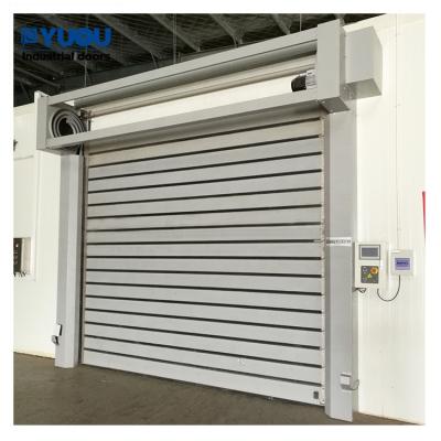 China New Launch 2021 Modern Exterior Fast Rigid Spiral Action Aluminum Alloy Fast Rolling High Speed ​​Door for sale