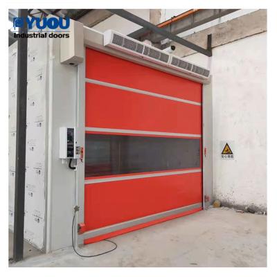 China Modern Indian Main Door Designs Fast Quick Roll Up Industrial Plastic PVC Roller Shutter High Speed ​​Door for sale