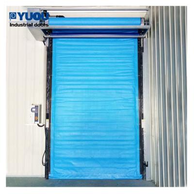 China 220V Modern Freezer Room PVC High Speed ​​Cloth Insulated Curtain Keep Temperature Cold Storage Fast Rising Fast Rolling Door for sale