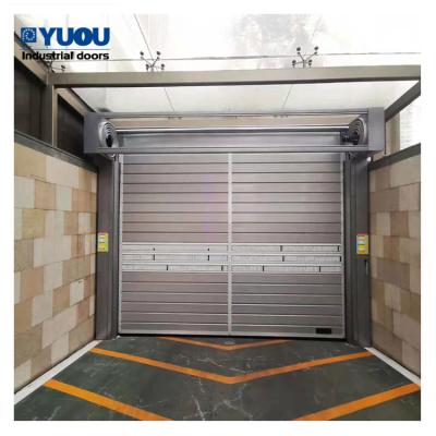 China Underground Garage Modern Interior Exterior Fast Response Spiral Aluminum Alloy Rolling High Speed ​​Door for sale